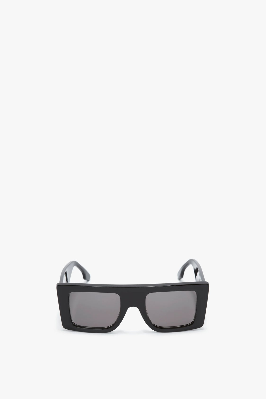 Rectangular Visor Gold-Framed Sunglasses